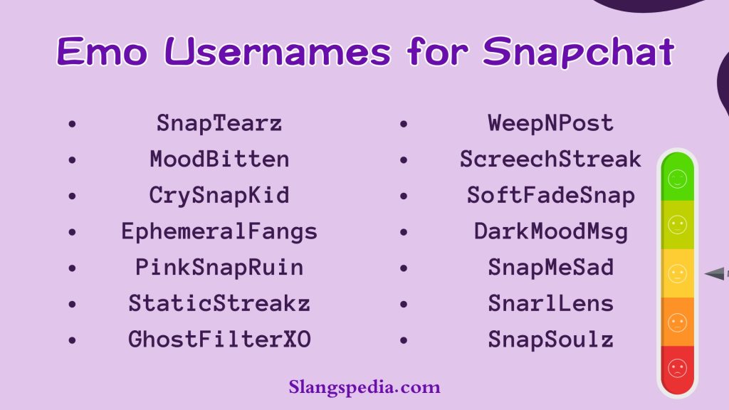 Emo Usernames for Snapchat