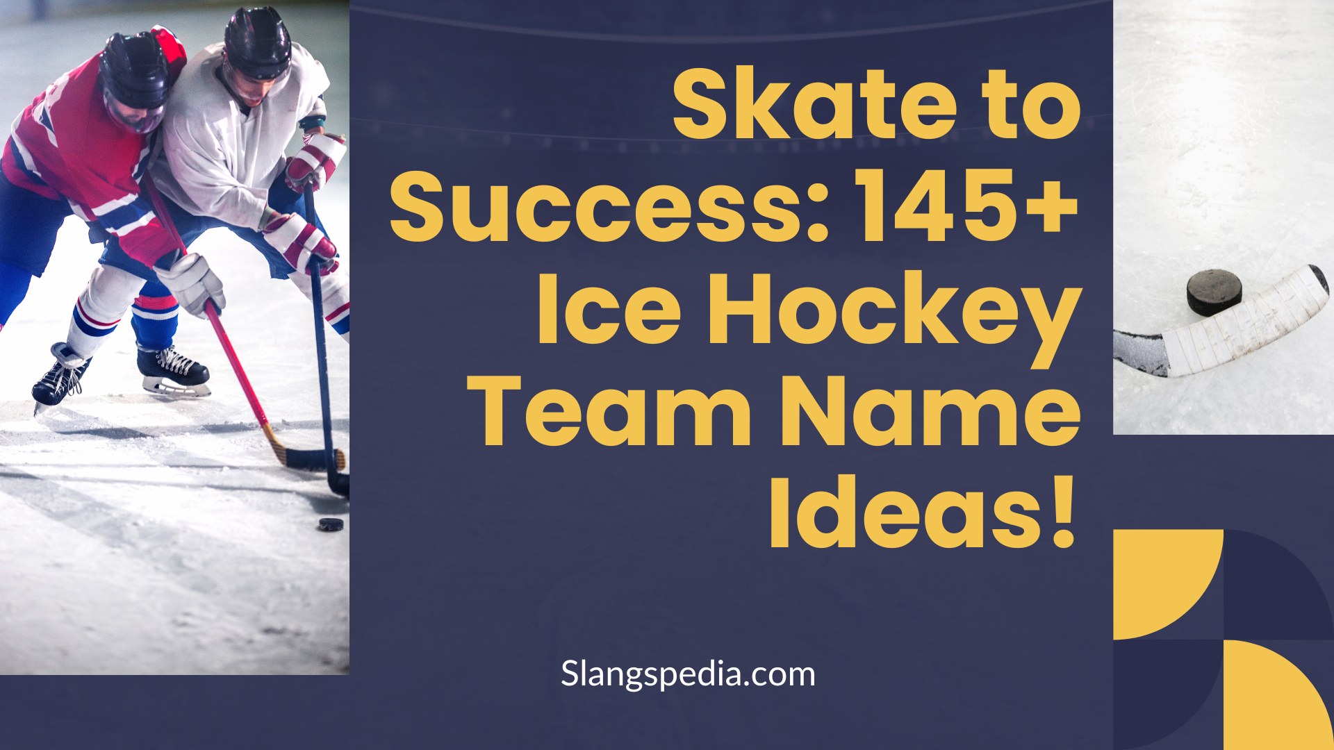 Skate to Success: 145+ Ice Hockey Team Names Ideas!
